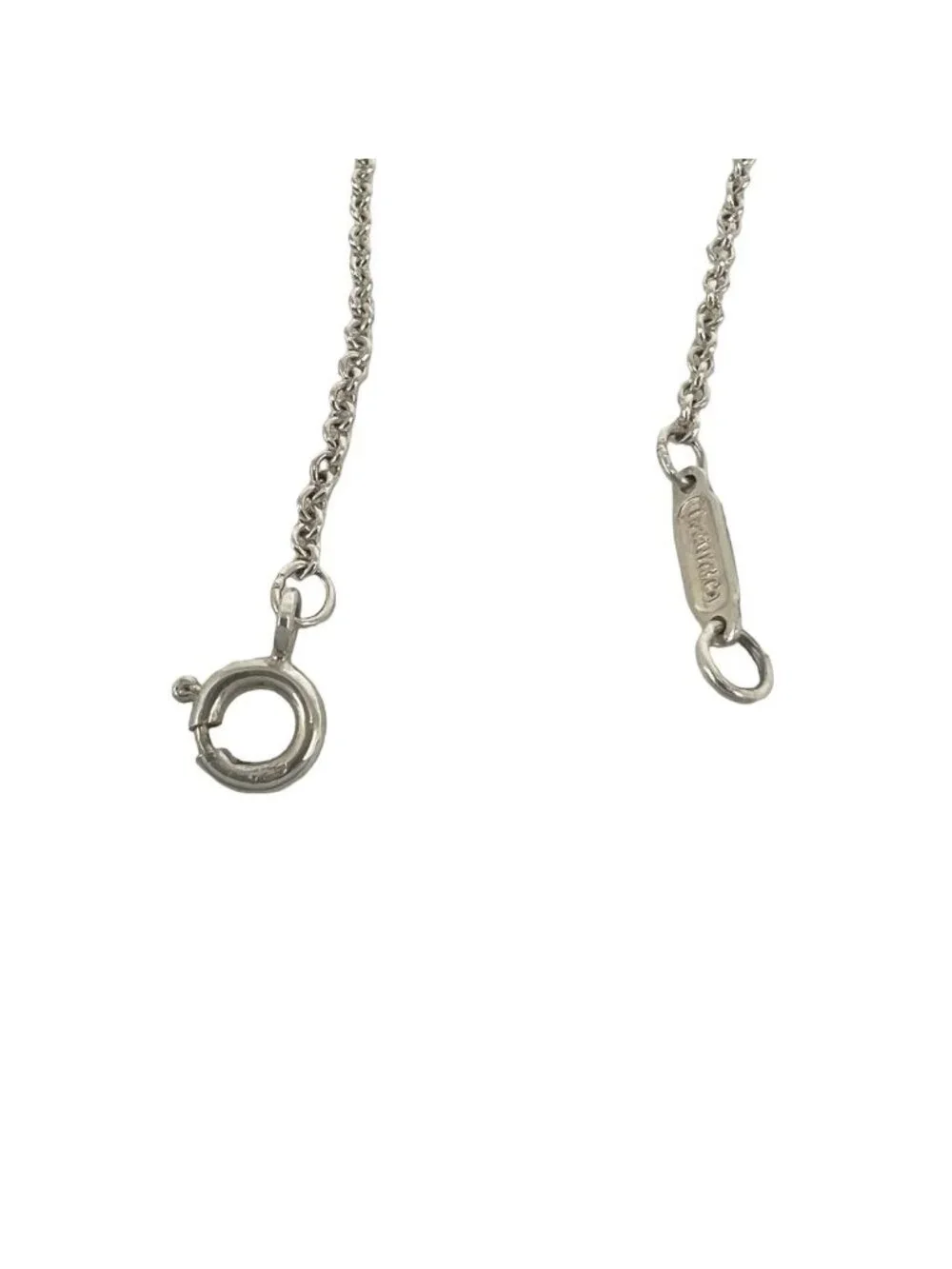 Tiffany & Co Vintage Signature Cross Necklace Silver